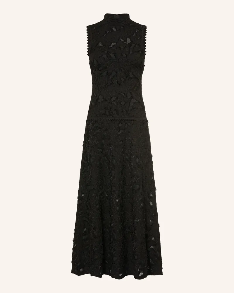 Sandro Spitzenkleid schwarz Schwarz