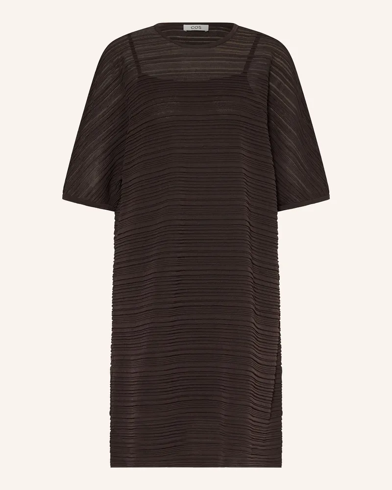 COS Kleid orange Dunkelbraun