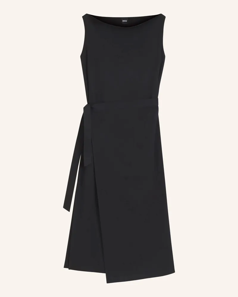 HUGO BOSS Wickelkleid Emiaky Aus Jersey schwarz Schwarz