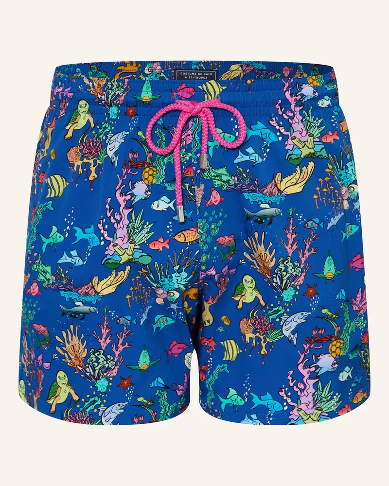 Vilebrequin Badeshorts Aquarium blau Blau