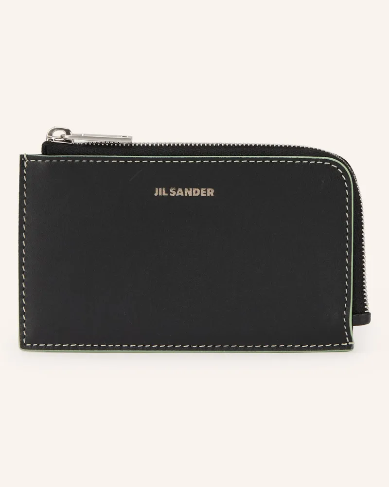 Jil Sander Kartenetui Mit Münzfach schwarz Schwarz