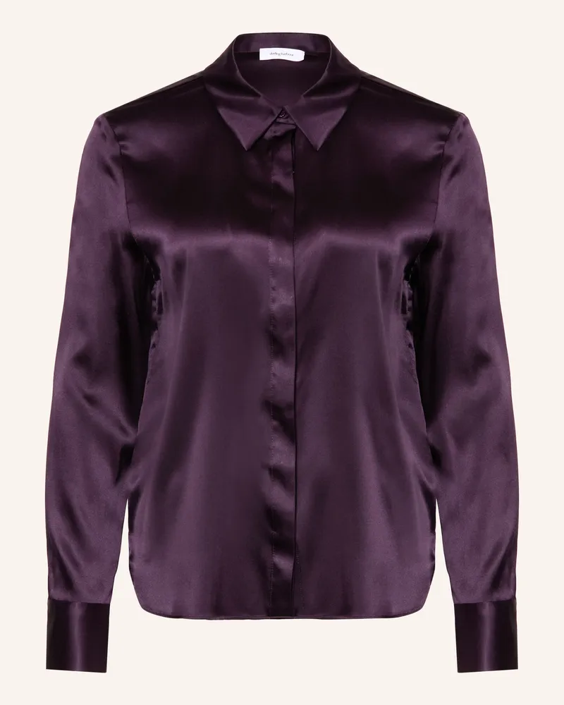 Darling Harbour Hemdbluse Aus Seide lila Blueberry