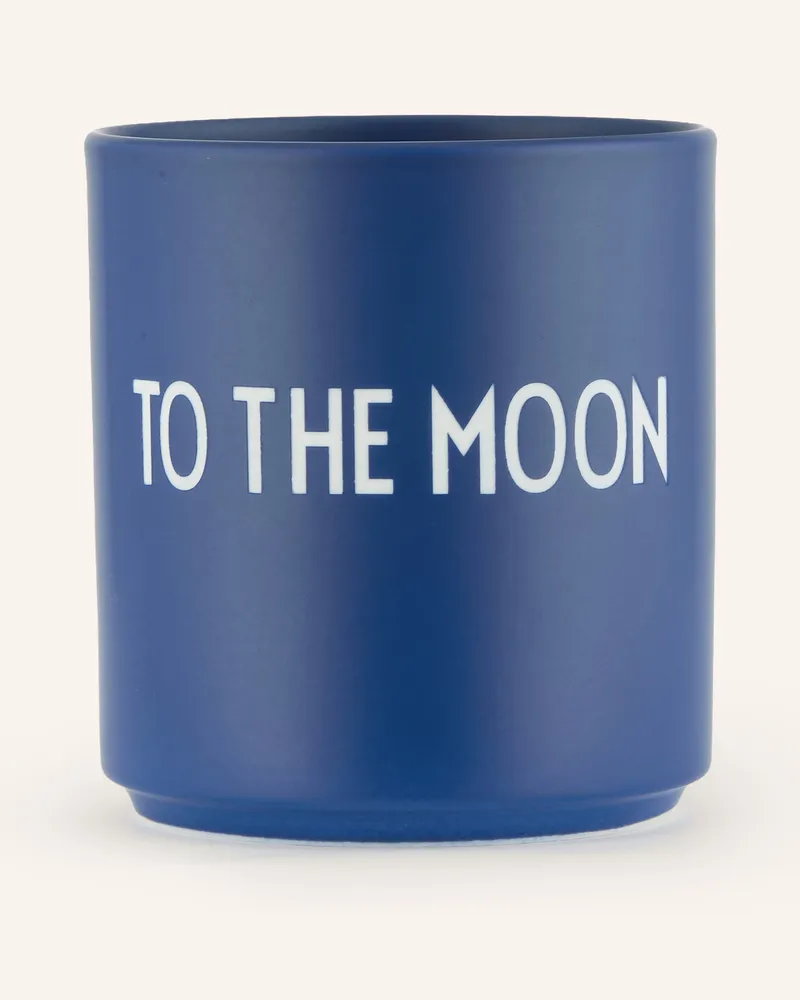 DESIGN LETTERS Becher blau Dunkelblau