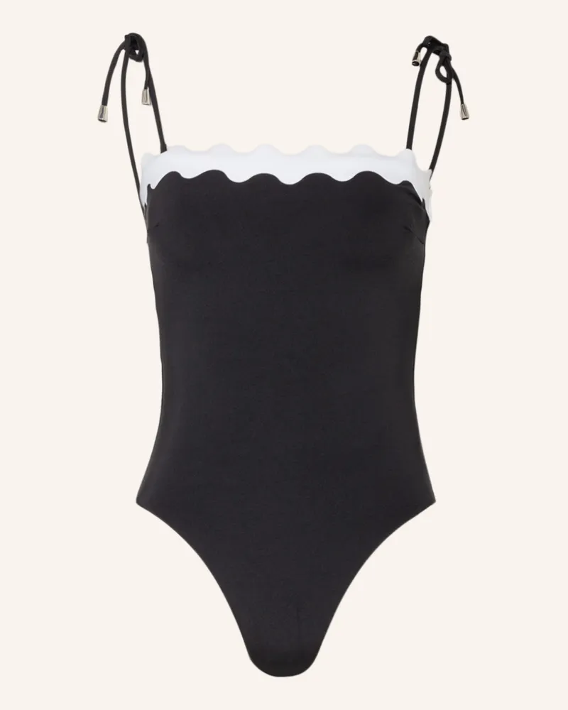 Seafolly Australia Bandeau-Badeanzug GIA Schwarz