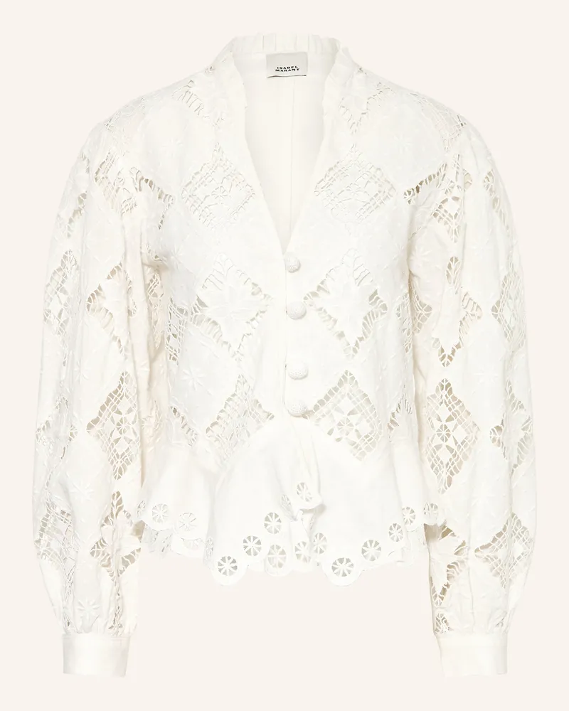 Isabel Marant Blusenshirt Nina Aus Spitze weiss Weiss