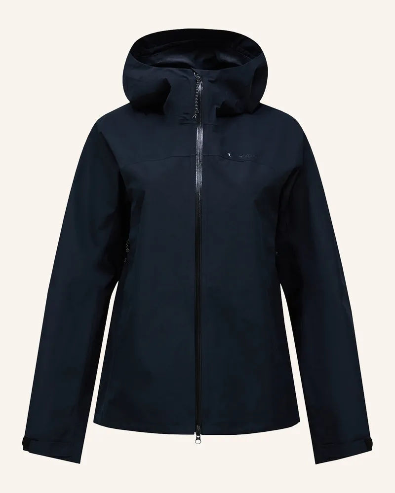 Peak Performance W Treeline Hipe® 2.5l  Shell Jacket Funktionsjacke schwarz Schwarz