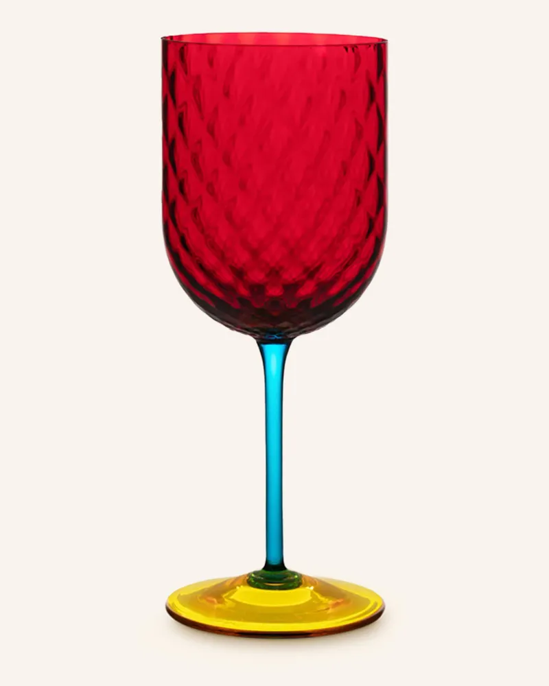 Dolce & Gabbana Casa Weinglas Carretto rot Dunkelrot