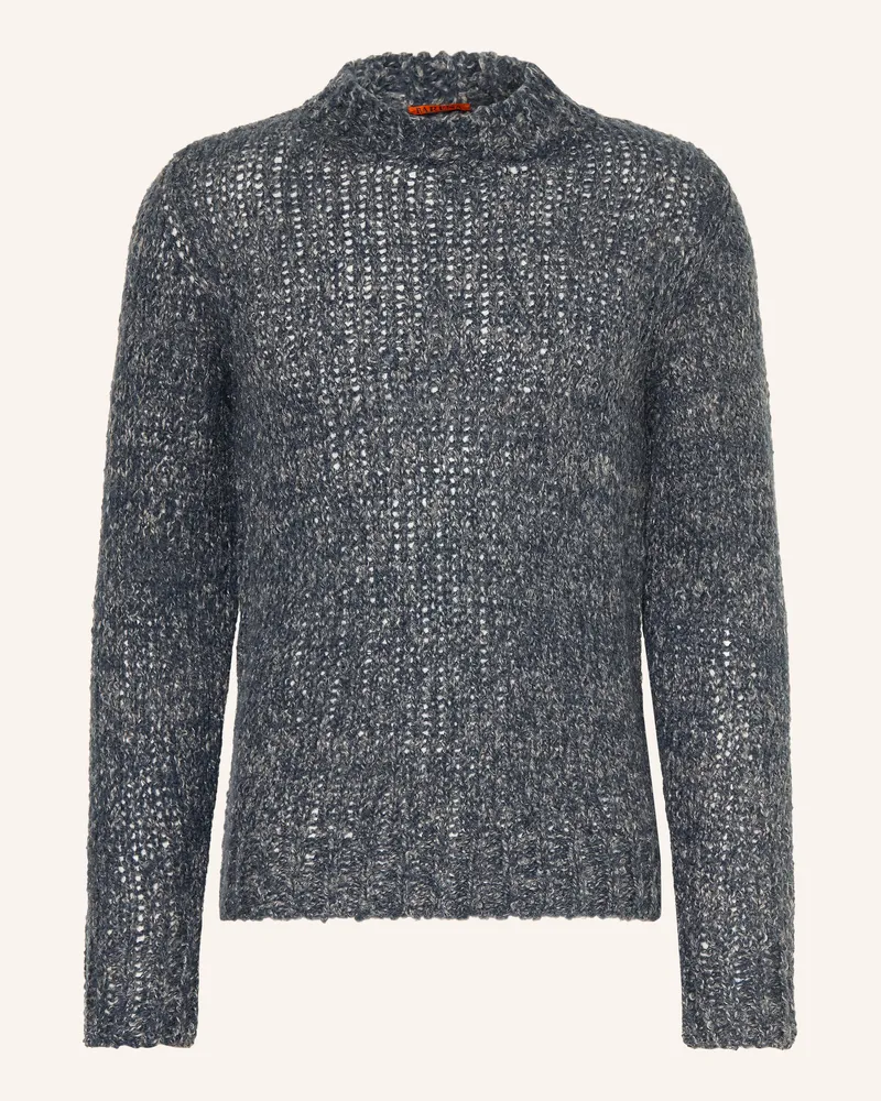 BARENA Pullover Mareselo Mit Alpaka blau Blaugrau