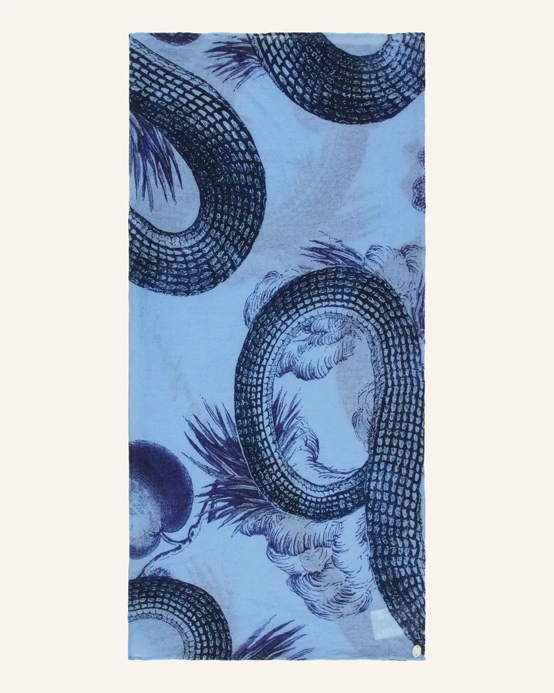 Friendly Hunting Cashmere-Tuch FELTED GARDEN OF EDEN Blau