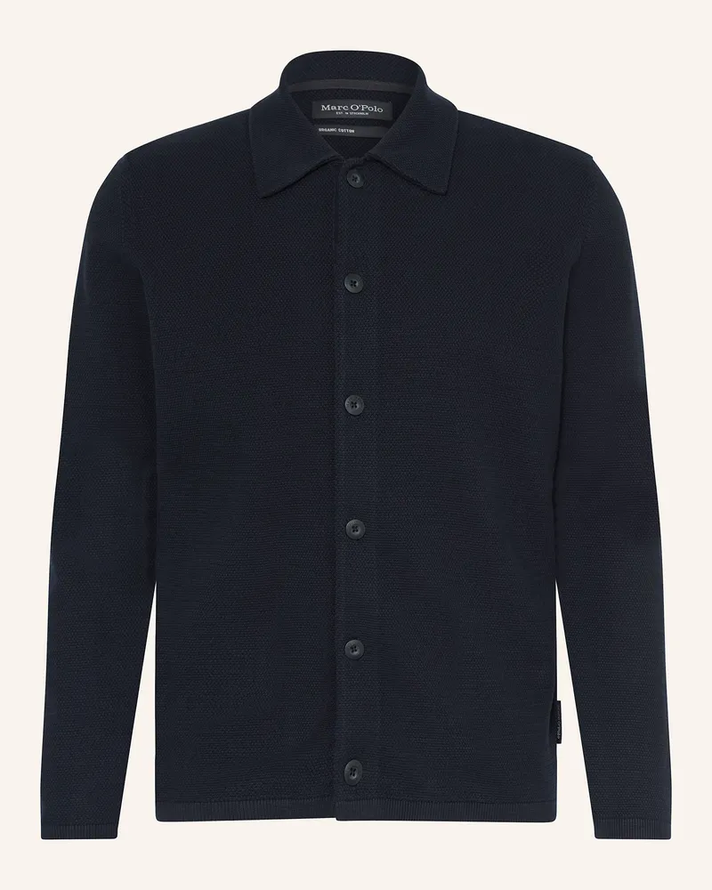 Marc O'Polo Strick-Overshirt Dunkelblau