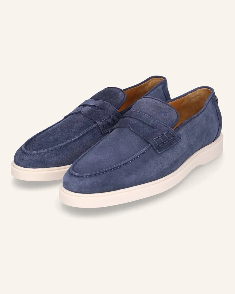Heinrich Dinkelacker Loafer Genua Penny Loafer V blau Blau
