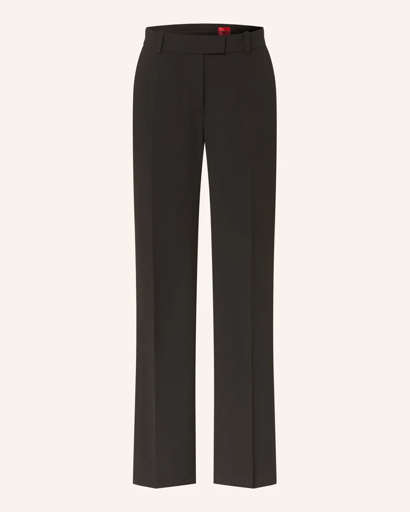 HUGO BOSS Marlenehose Hilando schwarz Schwarz