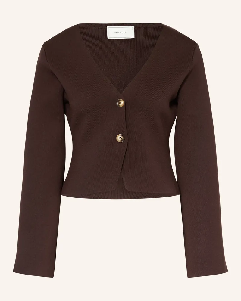 Neo Noir Strickjacke FULVIA Dunkelbraun