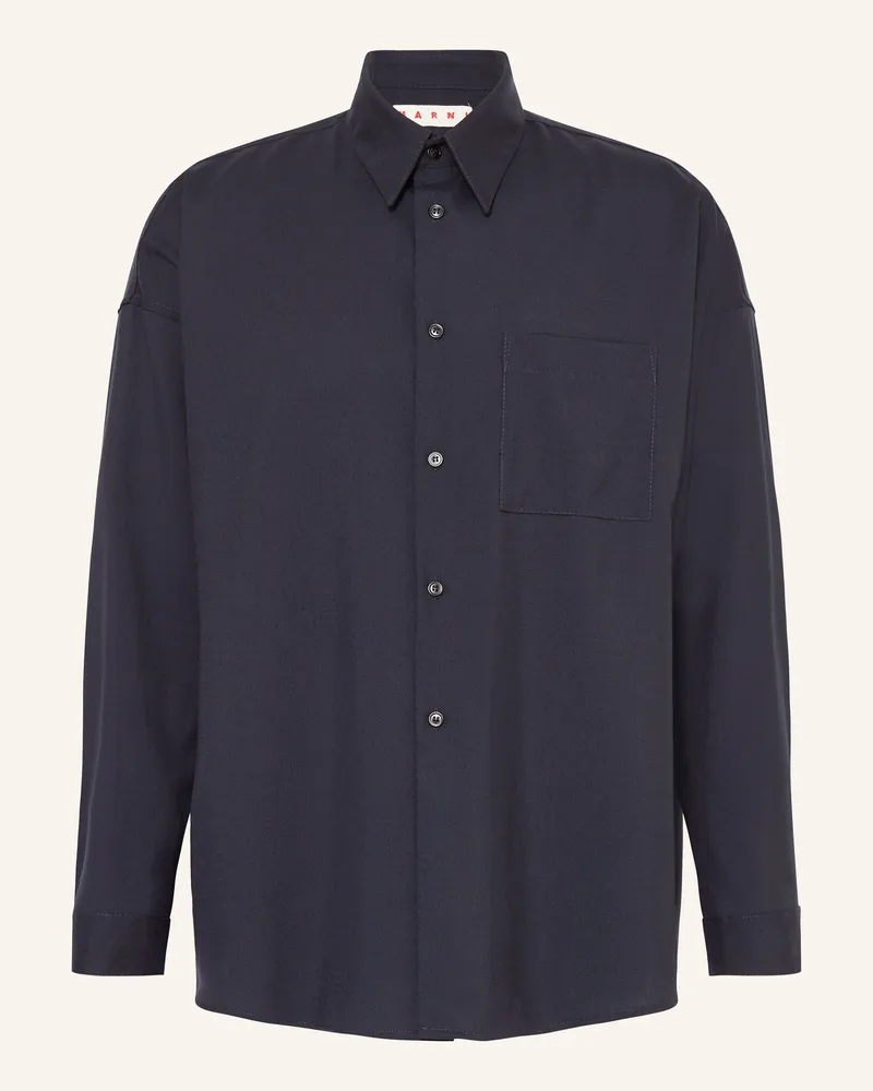 Marni Hemd Comfort Fit Dunkelblau