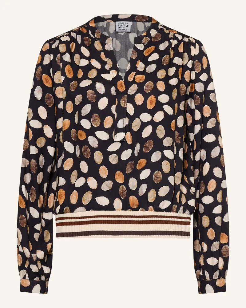 Emily van den Bergh Blusenshirt schwarz Schwarz
