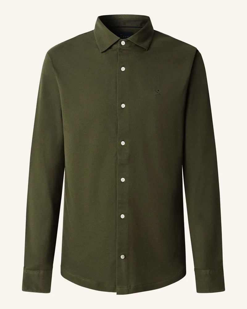 Hackett Poloshirt PIPED SHIRT POLO LS Grün
