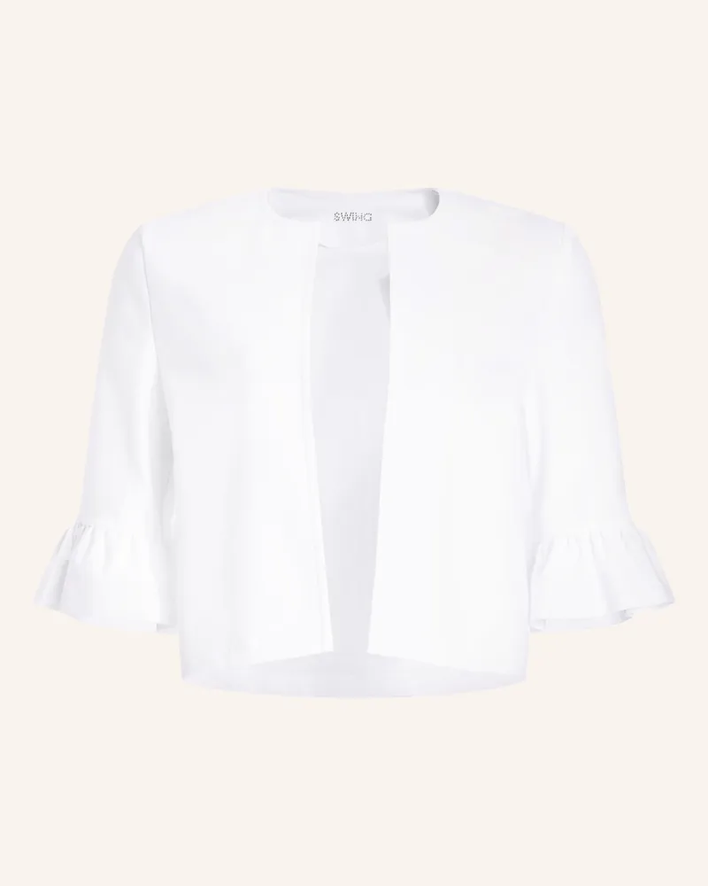 Swing Jeans-Bolero Mit 3/4-Arm weiss Weiss