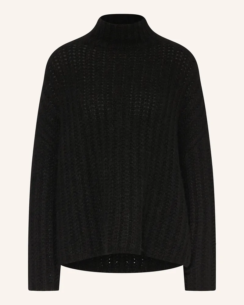 Mrs & HUGS Cashmere-Pullover Schwarz