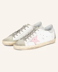 Golden Goose Sneaker SUPER-STAR - WEISS/ ROSA/ SILBER Weiss