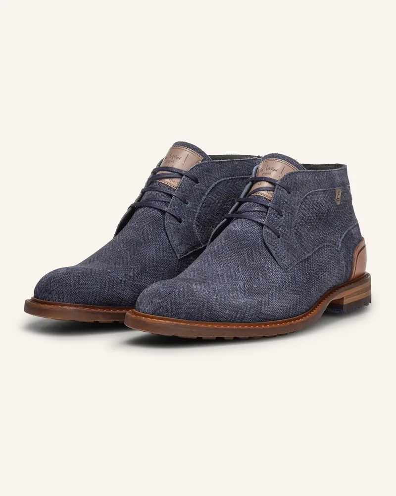 Floris van Bommel Schnürboots CREPI 13 Dunkelblau