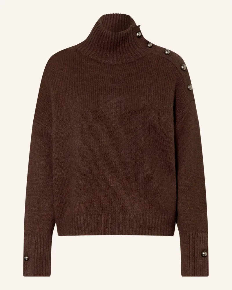 SEM PER LEI Pullover braun Dunkelbraun