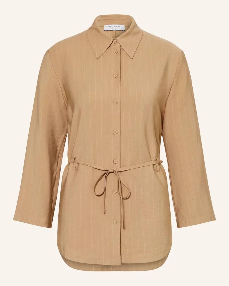 Tiger of Sweden Hemdbluse Felix beige Camel