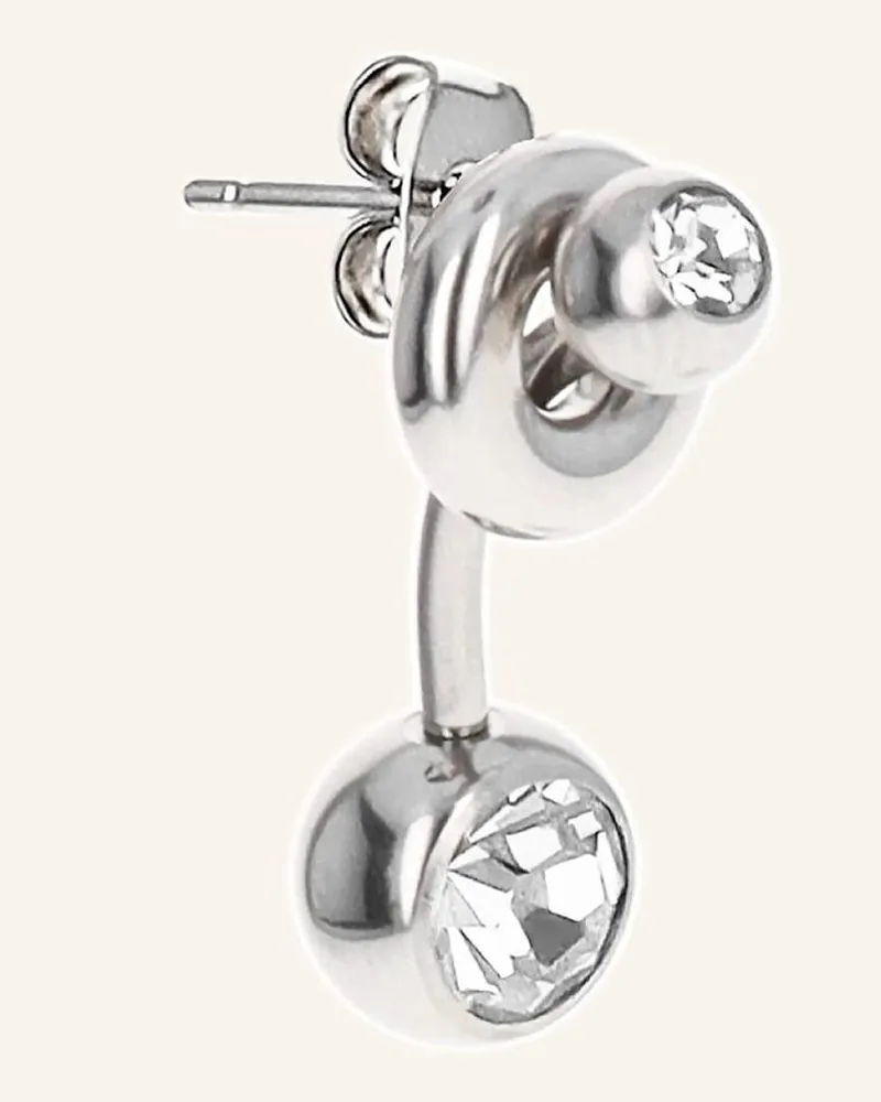 Justine Clenquet Single-Ohrring MINDY CRYSTAL by GLAMBOU Silber