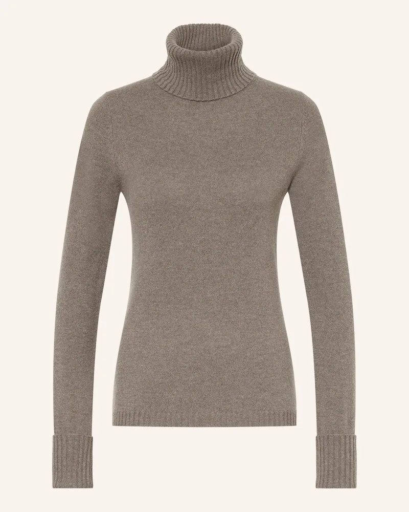 FTC Cashmere Rollkragenpullover Aus Cashmere gruen Taupe
