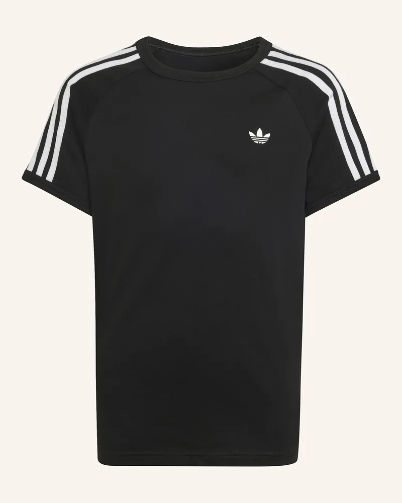 adidas T-Shirt 3-Streifen schwarz Schwarz
