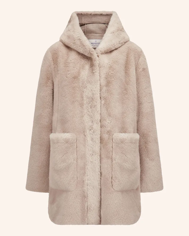 Milestone Kunstfell-Jacke MSPERSIANA Taupe