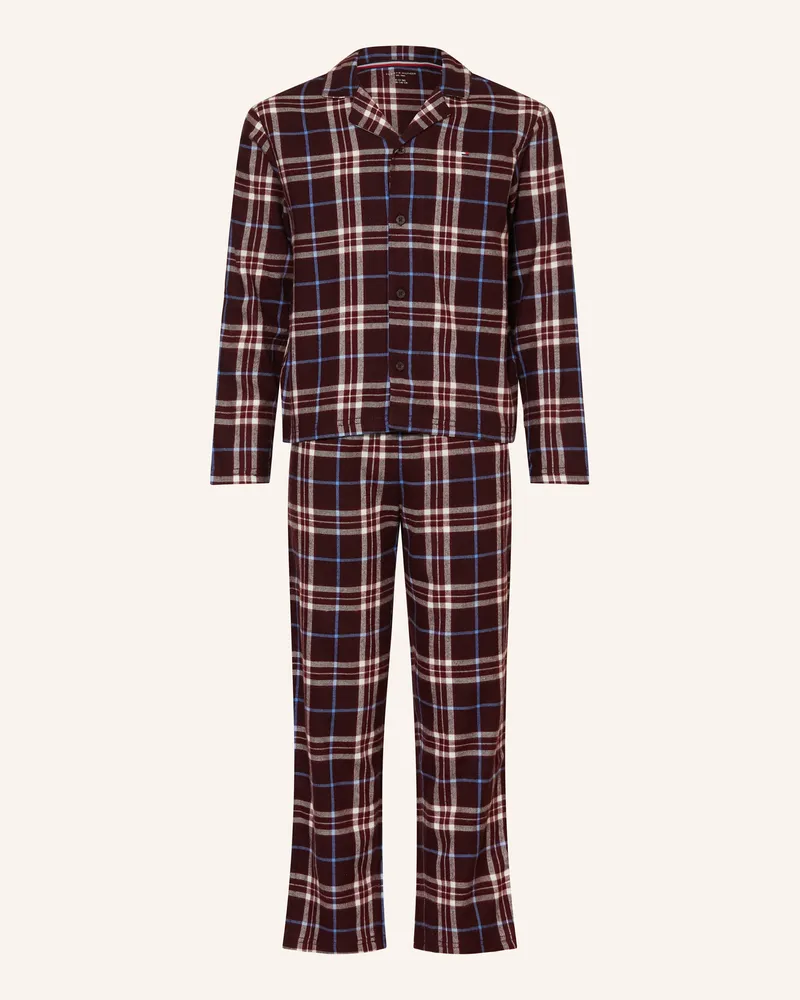 Tommy Hilfiger Schlafanzug Dunkelrot