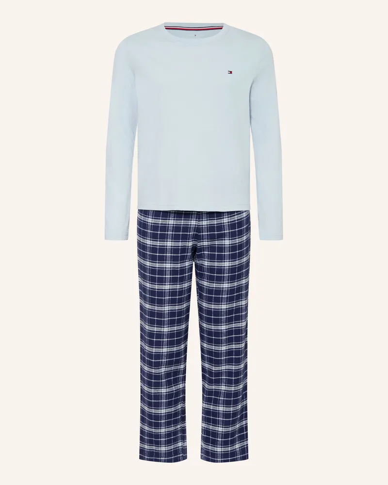 Tommy Hilfiger Schlafanzug blau Hellblau