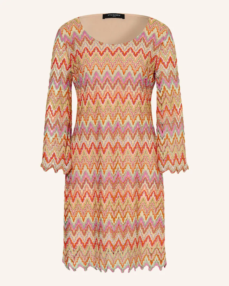 ana alcazar Kleid mit Glitzergarn Orange