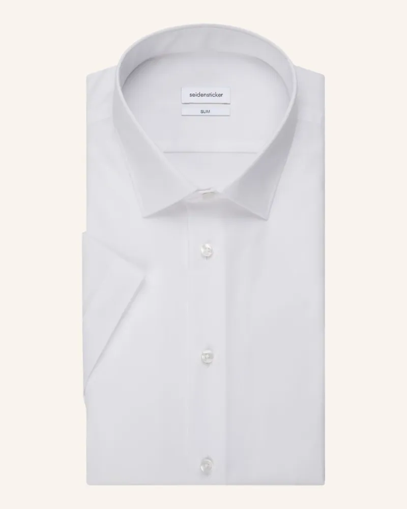 Seidensticker Business Hemd Slim Fit Weiss