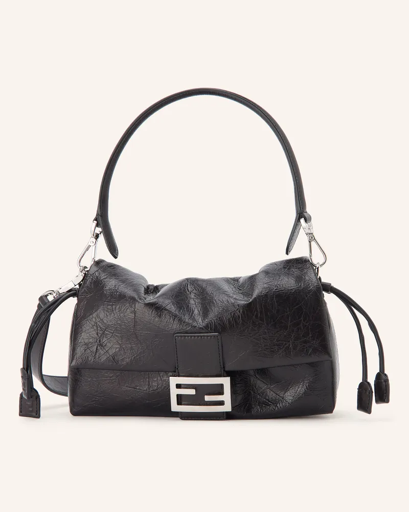 Fendi Handtasche Baguette Soft Medium schwarz Schwarz