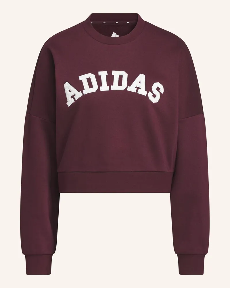adidas Chenille Logo Grafik Sweatshirt rot Rot