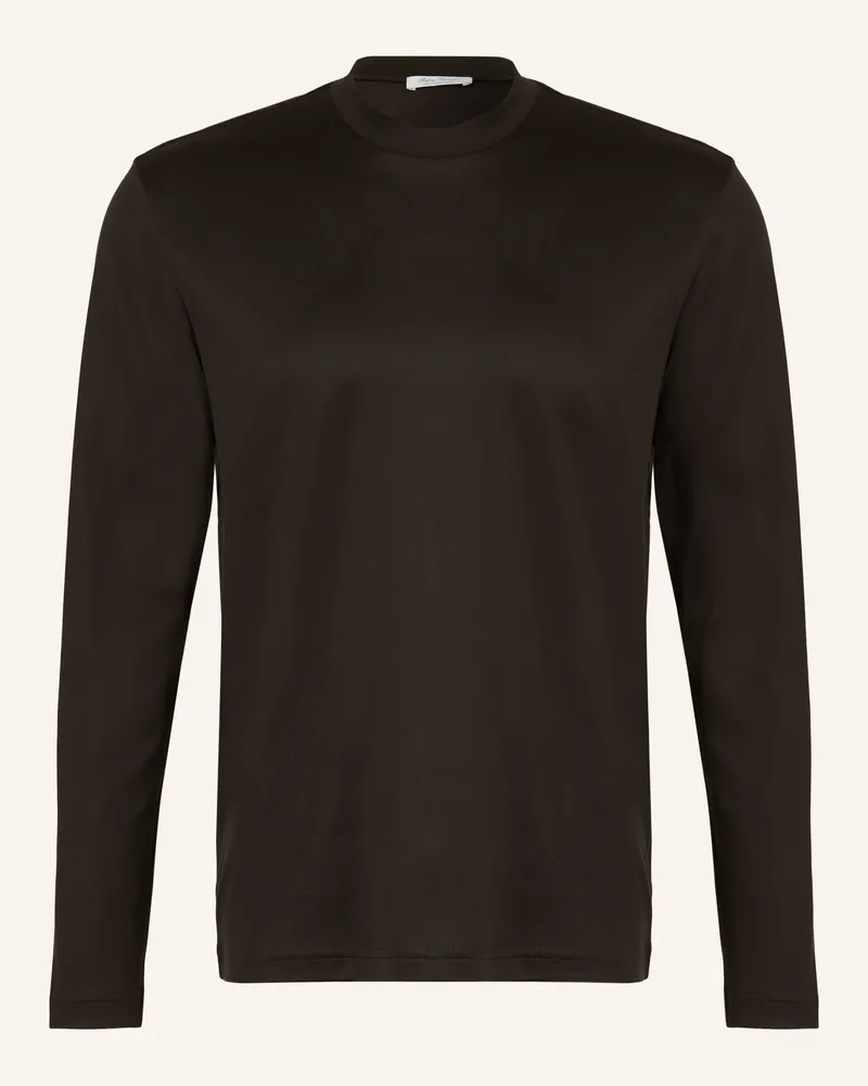 Stefan Brandt Longsleeve braun Dunkelbraun