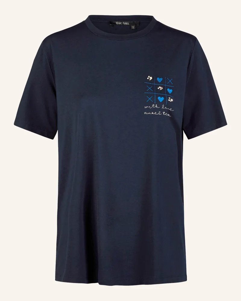 MARC AUREL Shirt blau Dunkelblau