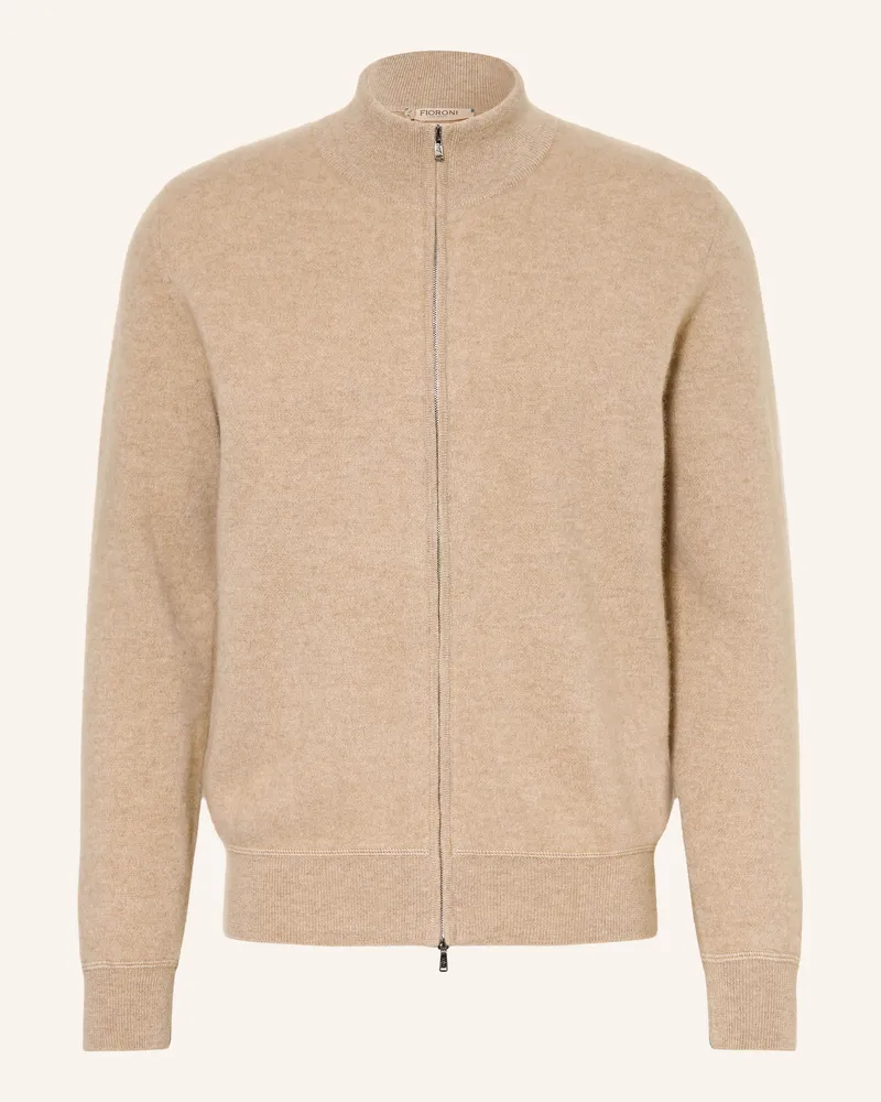 FIORONI Strickjacke Aus Cashmere beige Hellbraun