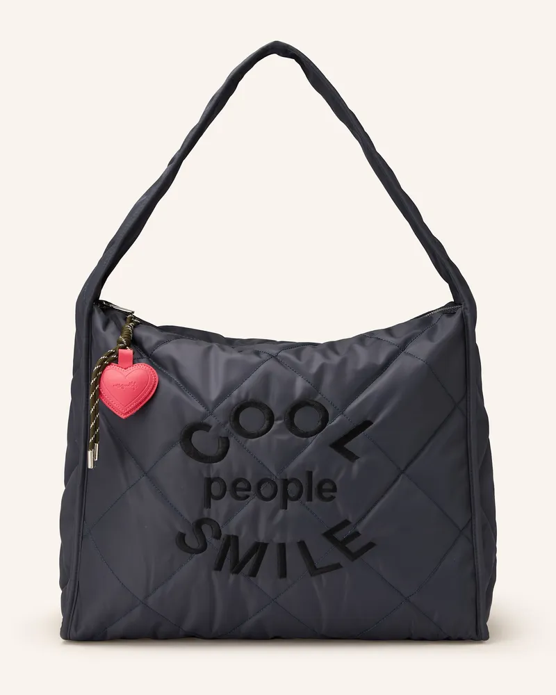 Miss Goodlife Shopper COOL PEOPLE SMILE Dunkelgrau