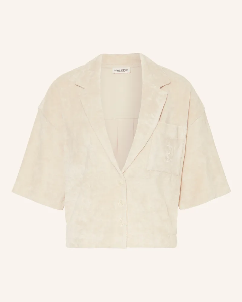 Marc O'Polo Frottee-Overshirt Hellbraun