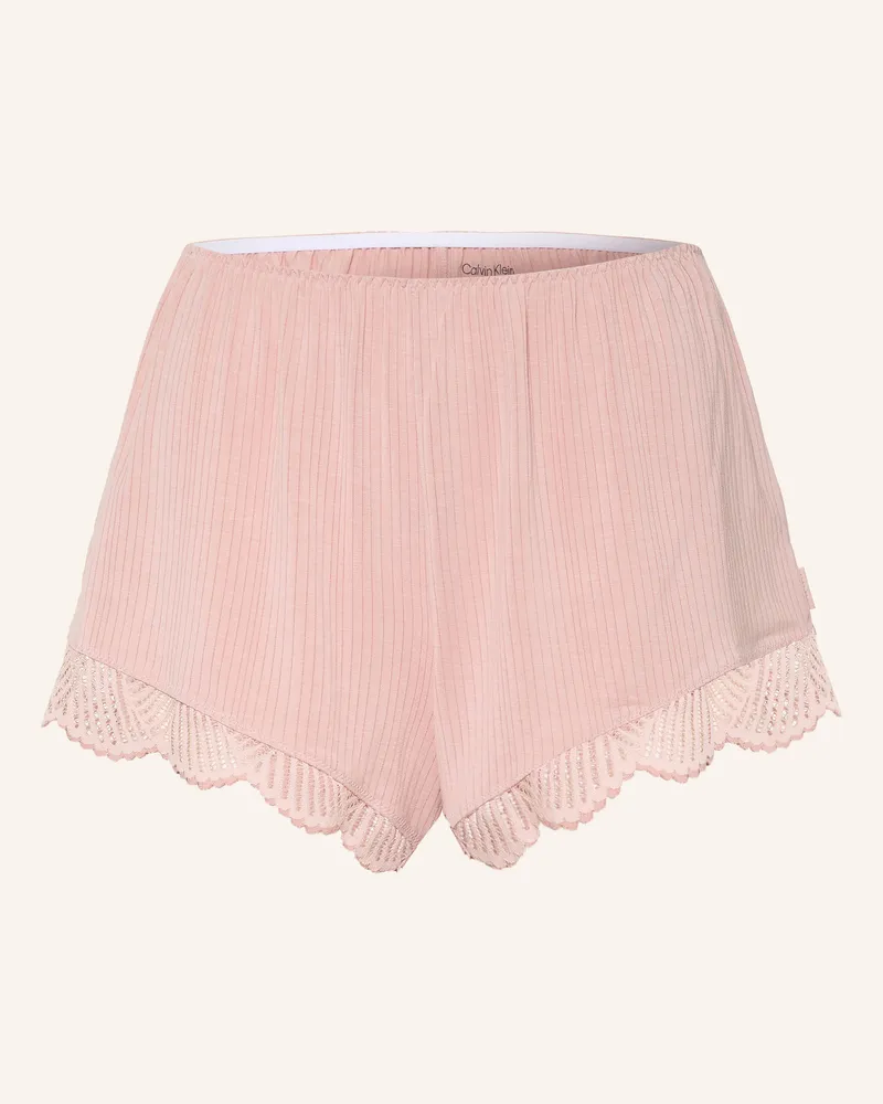 Calvin Klein Schlafshorts Mit Spitze rosa Rosé