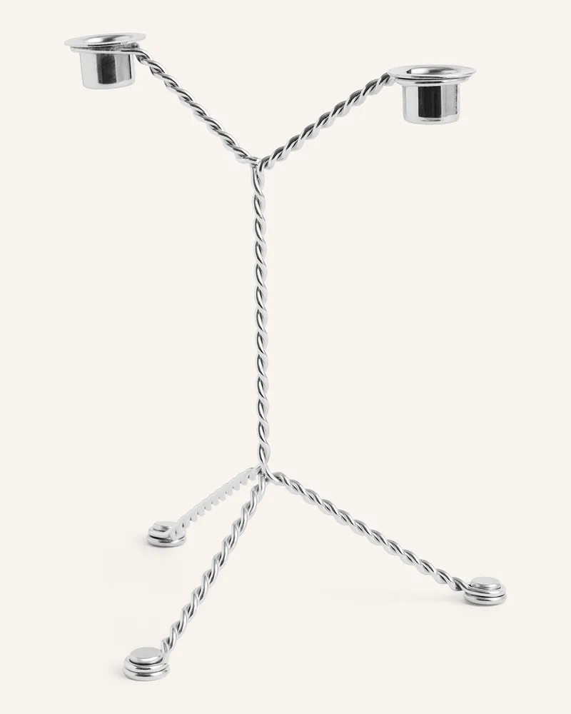 Hay Kerzenhalter Mirror silber Silber