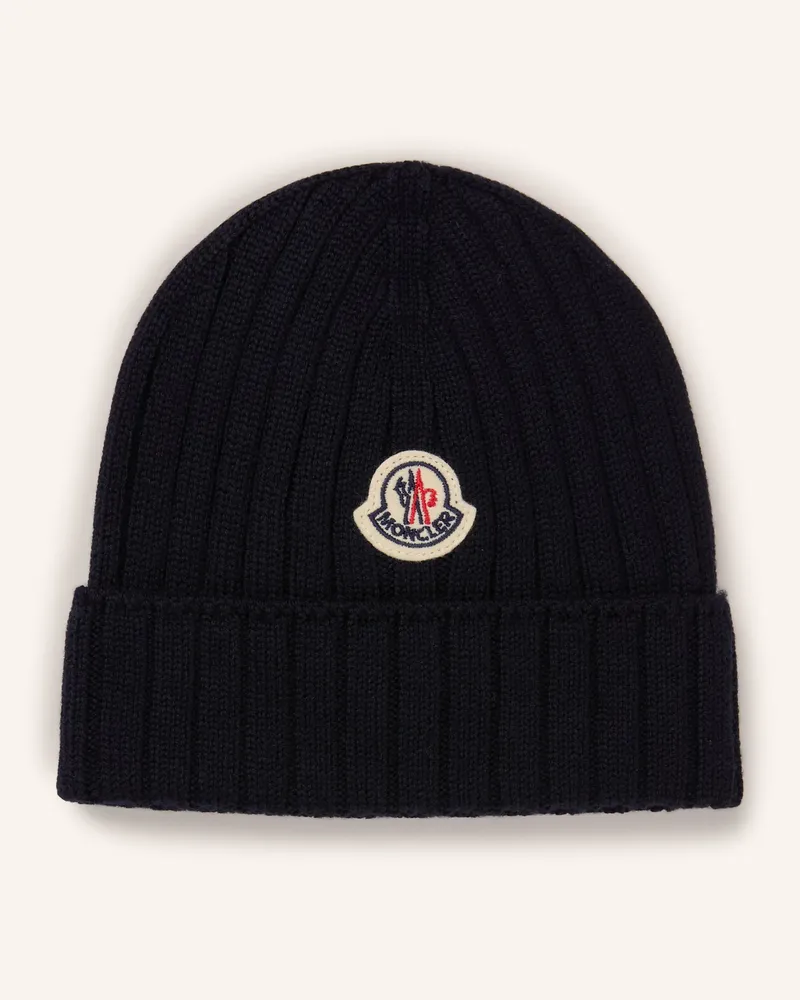 Moncler Mütze blau Dunkelblau