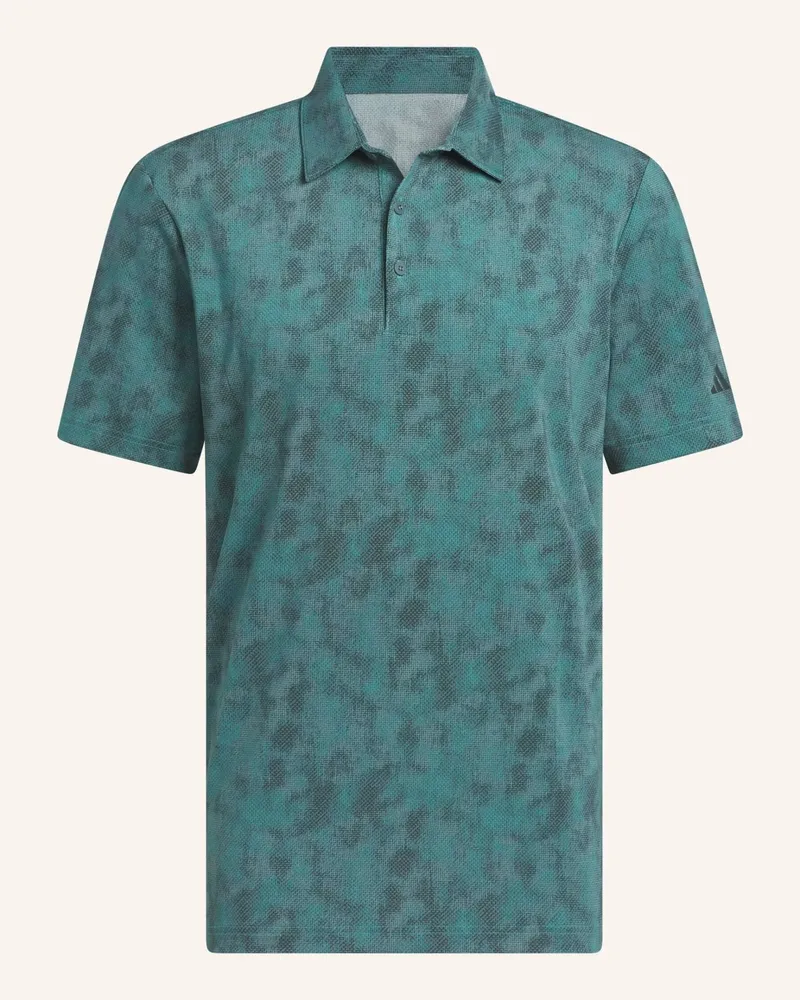 adidas ULTIMATE365 TEXTURED POLOSHIRT MIT PRINT Türkis