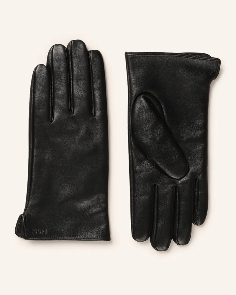 JOOP! Lederhandschuhe schwarz Schwarz