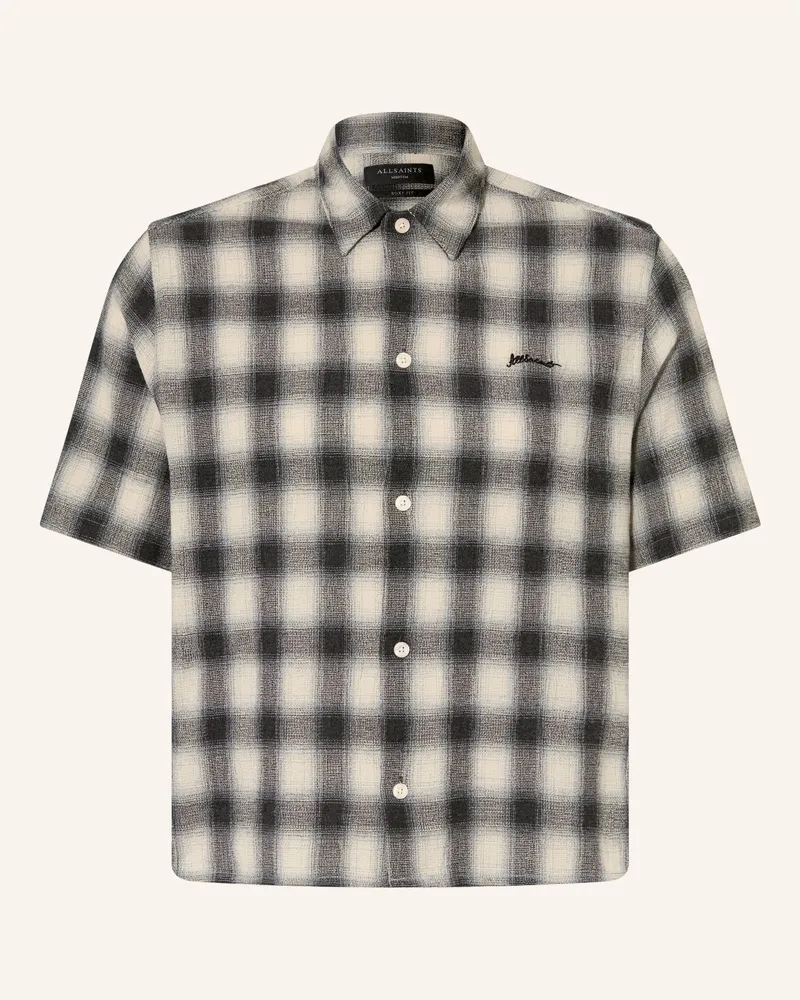 AllSaints Kurzarm-Hemd SHADOW Comfort FIt Ecru