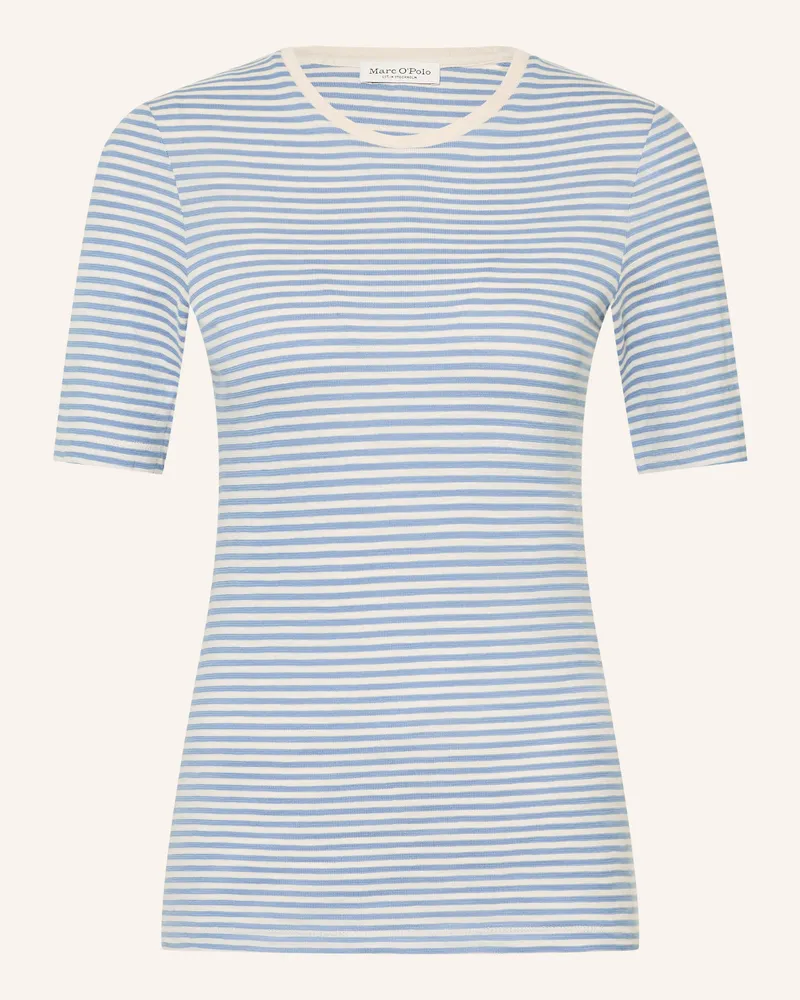 Marc O'Polo Strickshirt blau Creme