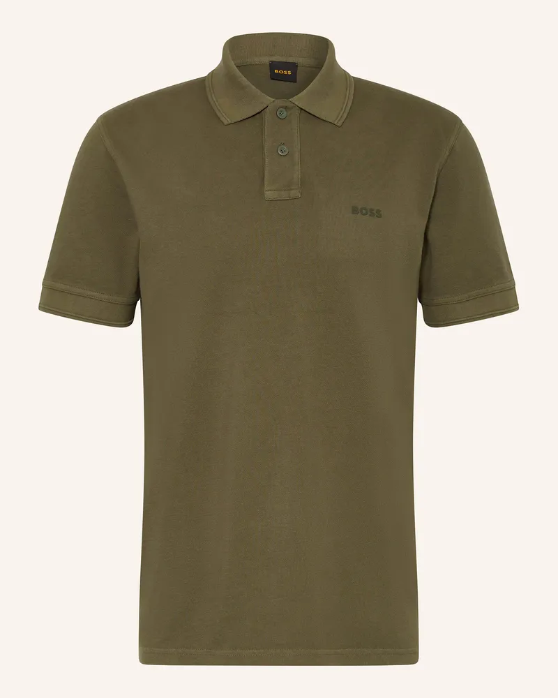 HUGO BOSS Piqué-Poloshirt Prime gruen Oliv