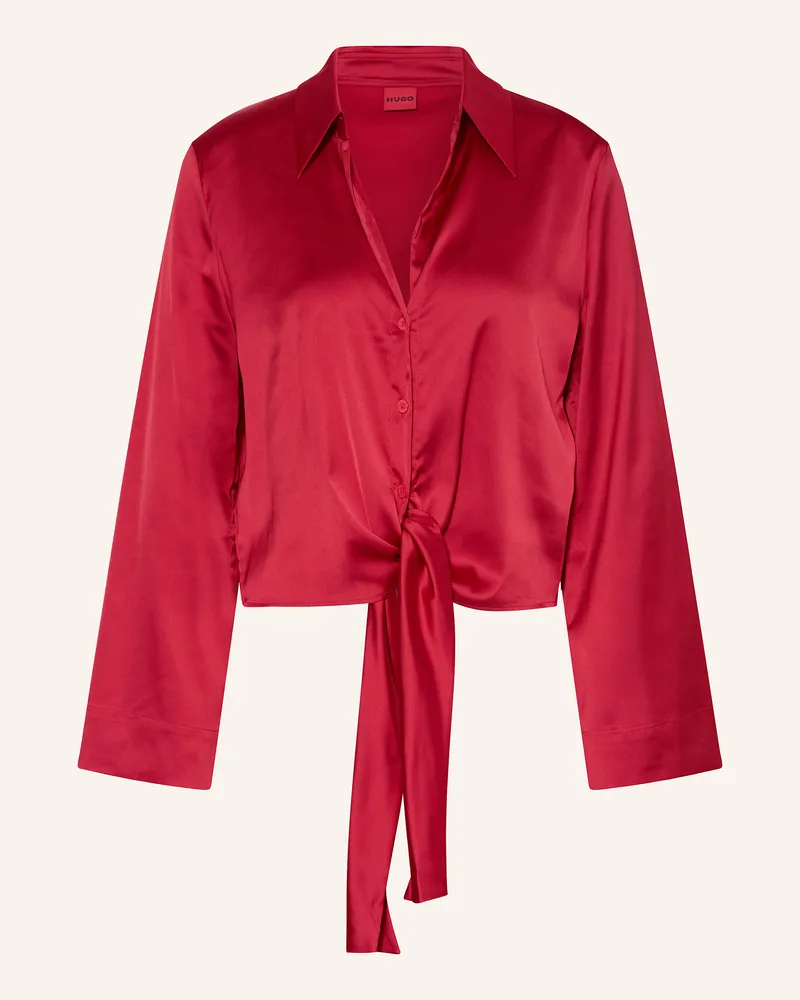 HUGO BOSS Satinbluse ERRIKA Rot